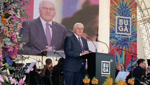 Bundespräsident Steinmeier eröffnet BUGA 23 